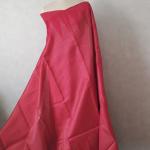 Dupion Silk Saree in Rani Pink with Gold Zari Pinstripes & Chevron Detailing