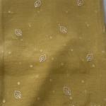 Sheer Mustard Yellow Organza Saree with Embroidered Floral Cutwork Border & Leaf Motifs