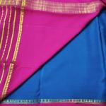 Rani Pink & Royal Blue Dual‑Tone Saree