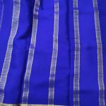 Royal Blue Zari Checked Silk Saree