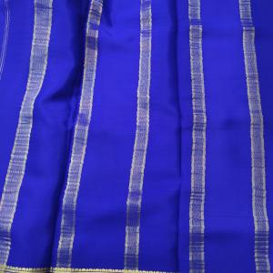 Lime Green & Royal Blue Dual‑Tone Saree
