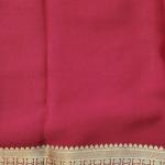 Crimson Red Gold Zari Checked Silk Saree