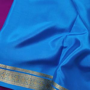Deep Purple & Sky Blue Dual‑Tone Saree