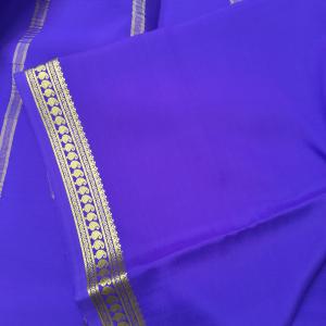 Royal lavender Mango Zari Border Saree