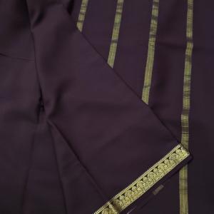 Dark Wine Zari Border Saree